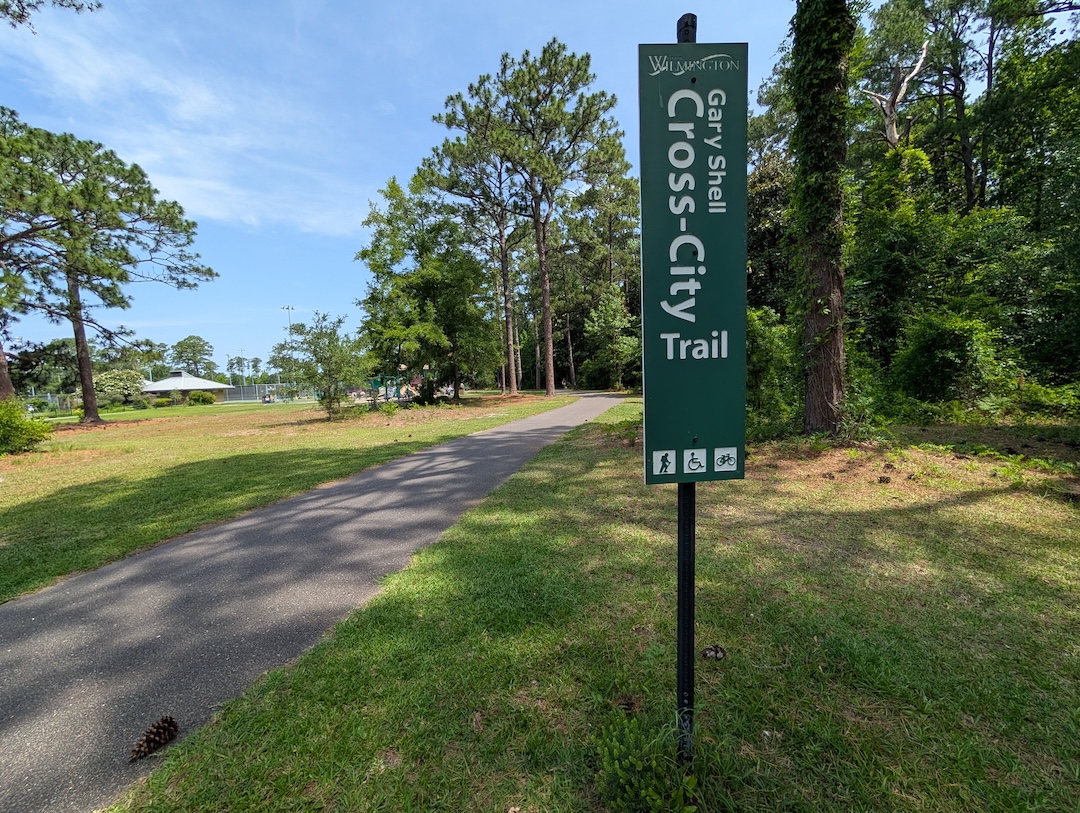 Gary Shell Cross-City Trail in Empie Park.